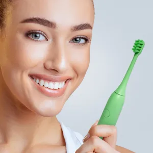 Hello Coco Electric Toothbrush Heads Green náhradné hlavice na zubnú kefku 2 ks