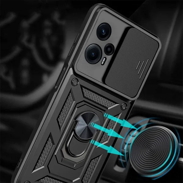 Tech-Protect Camshield kryt na Xiaomi Poco F5, čierny