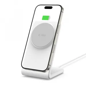 Tech-Protect A38 MagSafe bezdrôtová nabíjačka 15W, biela