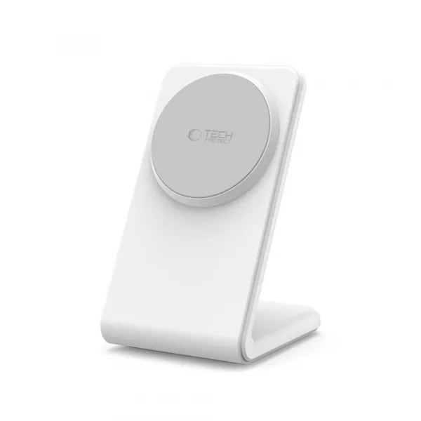 Tech-Protect A38 MagSafe bezdrôtová nabíjačka 15W, biela