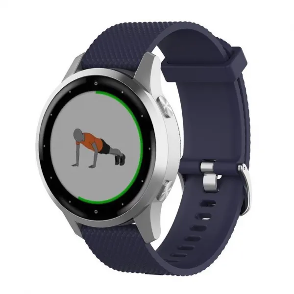 BStrap Silicone Land remienok na Garmin Vivoactive 3, dark blue (SGA005C04)