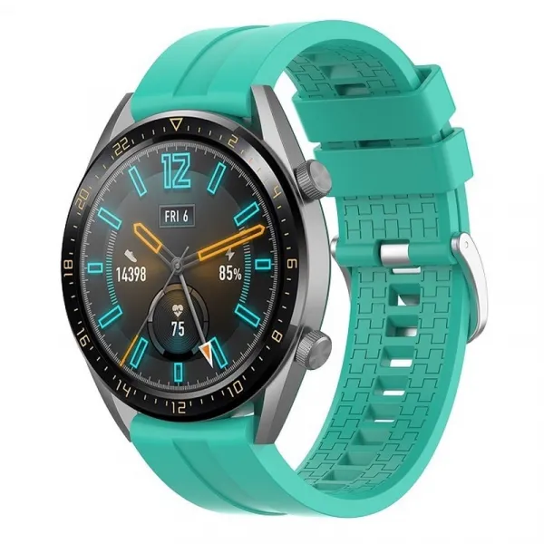 BStrap Silicone Cube remienok na Huawei Watch GT3 46mm, teal (SHU004C0510)