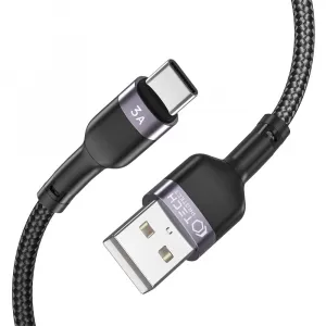 Tech-Protect Ultraboost kábel USB / USB-C 3A 1m, čierny