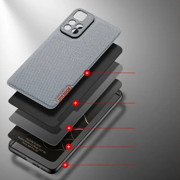 DUX DUCIS Fino kryt na Xiaomi Poco M4 Pro 5G, modrý