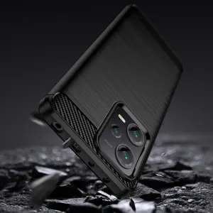 MG Carbon kryt na Xiaomi Redmi Note 12 Pro Plus, čierny