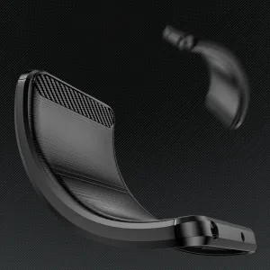 MG Carbon kryt na Xiaomi Redmi Note 12 Pro Plus, čierny