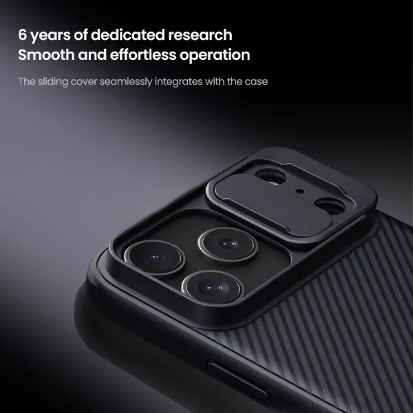 Nillkin CamShield Pro, iPhone 17 Pro Max, čierny