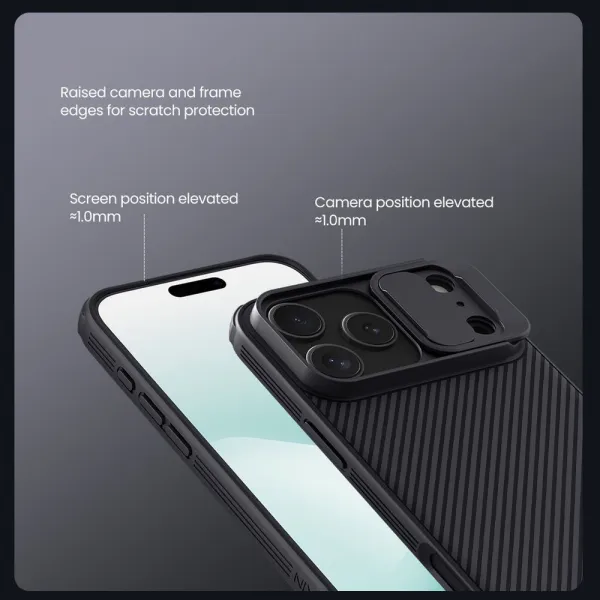 Nillkin CamShield Pro, iPhone 17 Pro Max, čierny