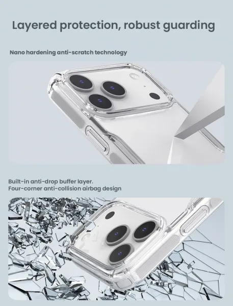 Nillkin Nature TPU PRO Kryt pro Apple iPhone 17 Pro Transparent