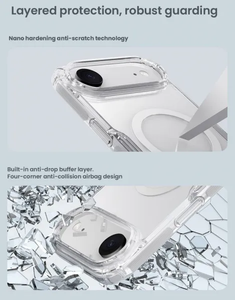 Nillkin Nature TPU PRO Magnetic kryt, iPhone Air, priesvitný