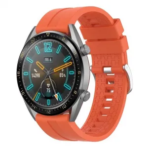 BStrap Silicone Cube remienok na Garmin Vivoactive 4, orange (SHU004C0309)
