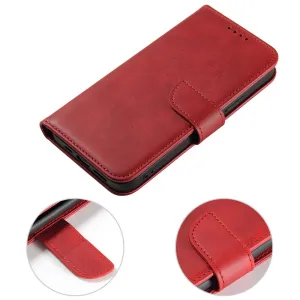 MG Magnet knižkové puzdro na iPhone 15, červené