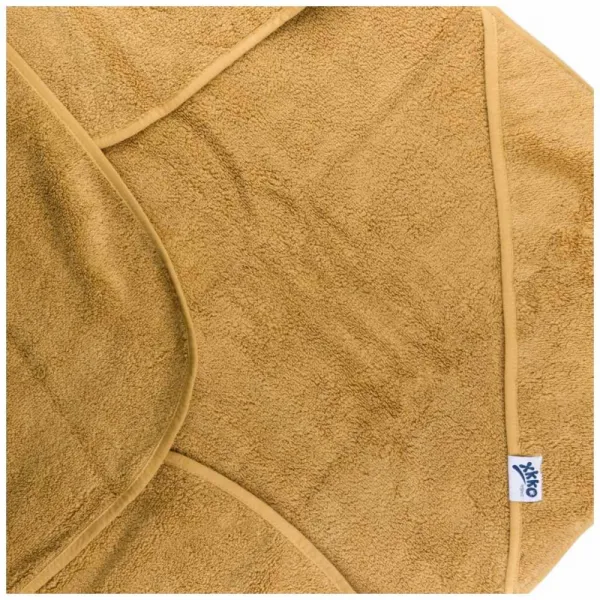 XKKO Organic BIO Bavlnená froté osuška s kapucňou, 90x90 - Honey Mustard ORGHDT006