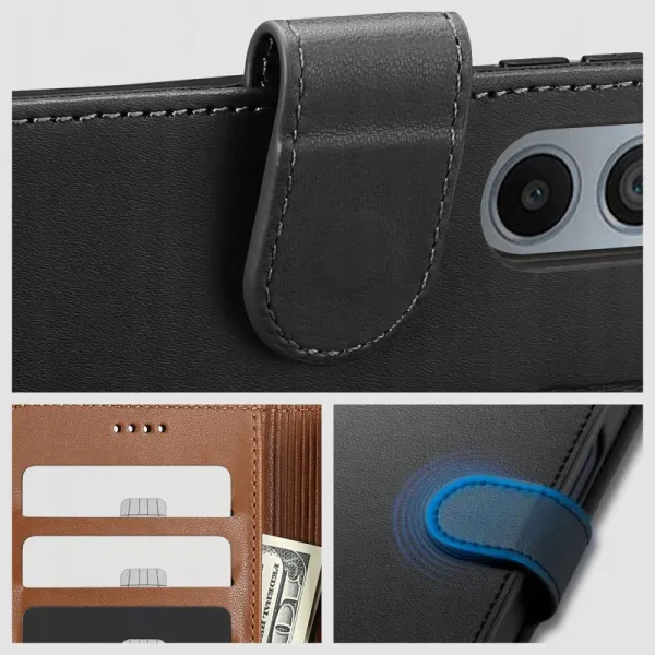 Tech-Protect Wallet knižkové puzdro na Xiaomi Redmi Note 12S, čierne