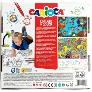 Vyfarbovacie puzzle 35 ks CITY a JUNGLE-CARIOCA