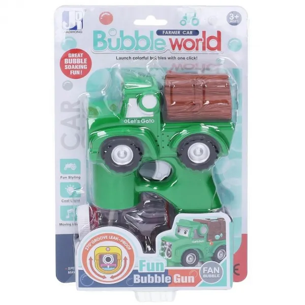 Bublifuk auto stláčacie s efektmi 18cm