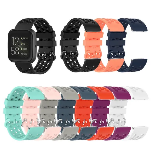 BStrap Silicone (Large) remienok na Fitbit Versa / Versa 2 Pole, red (SFI011C02)