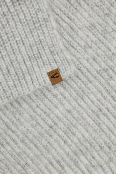 Šál Camel Active Knitted Scarf Grey Melange Check