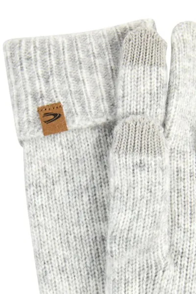 Rukavice Camel Active Knitted Gloves Grey Melange Check