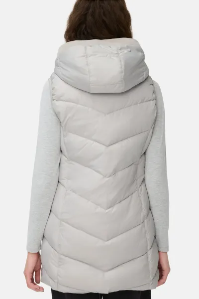 Vesta Camel Active Vest Grey Melange Check