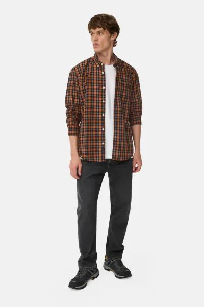 Košeľa Camel Active Longsleeve Shirt Cinnamon