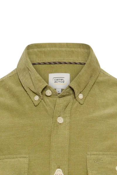 Košeľa Camel Active Longsleeve Shirt Mosstone