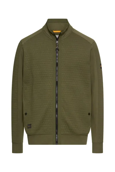 Mikina Camel Active Sweatjacket Forest Green