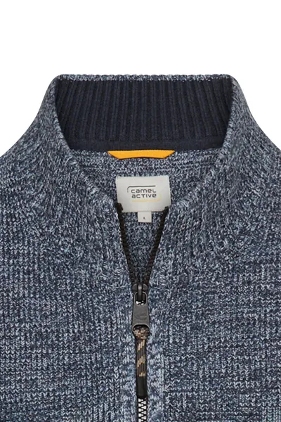 Sveter Camel Active Knitted Jacket Tinted Blue