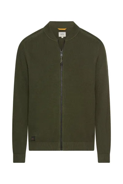 Sveter Camel Active Knitted Jacket Forest Green