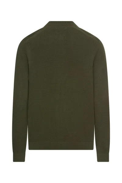Sveter Camel Active Knitted Jacket Forest Green