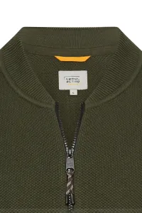 Sveter Camel Active Knitted Jacket Forest Green