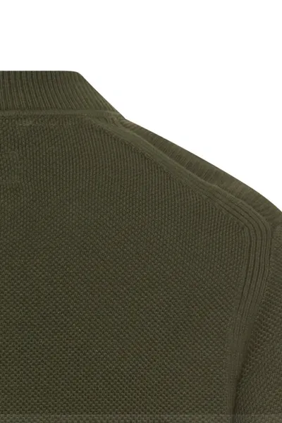 Sveter Camel Active Knitted Jacket Forest Green
