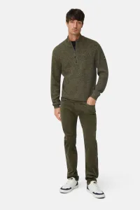 Sveter Camel Active Knitted Troyer Forest Green