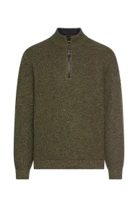 Sveter Camel Active Knitted Troyer Forest Green