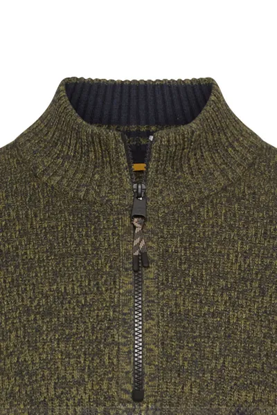 Sveter Camel Active Knitted Troyer Forest Green
