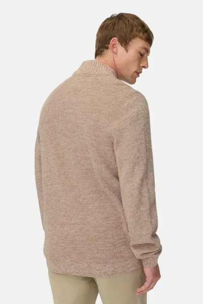 Sveter Camel Active Knitted Jacket Oatmeal