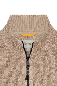Sveter Camel Active Knitted Jacket Oatmeal