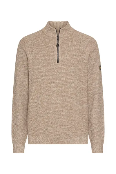 Sveter Camel Active Knitted Troyer Oatmeal