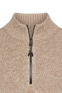 Sveter Camel Active Knitted Troyer Oatmeal