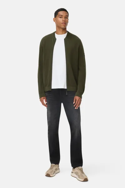 Sveter Camel Active Knitted Jacket Forest Green