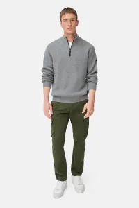 Sveter Camel Active Knitted Troyer Stone Gray