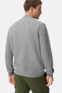 Sveter Camel Active Knitted Troyer Stone Gray