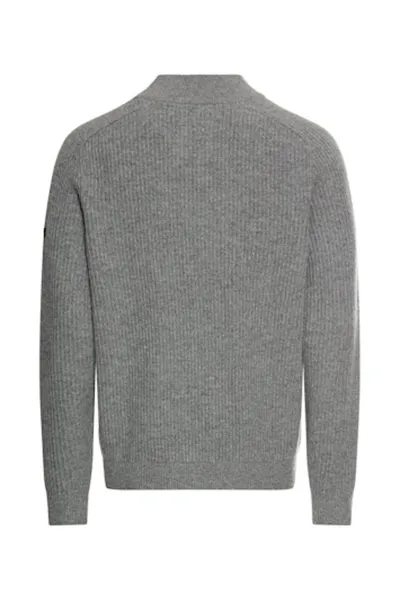 Sveter Camel Active Knitted Troyer Stone Gray