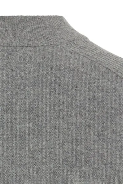 Sveter Camel Active Knitted Troyer Stone Gray