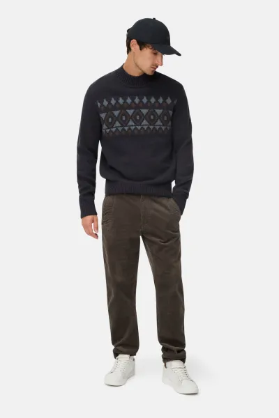 Sveter Camel Active Mock Neck Pullover Dark Indigo