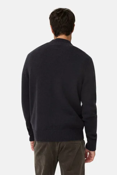 Sveter Camel Active Mock Neck Pullover Dark Indigo