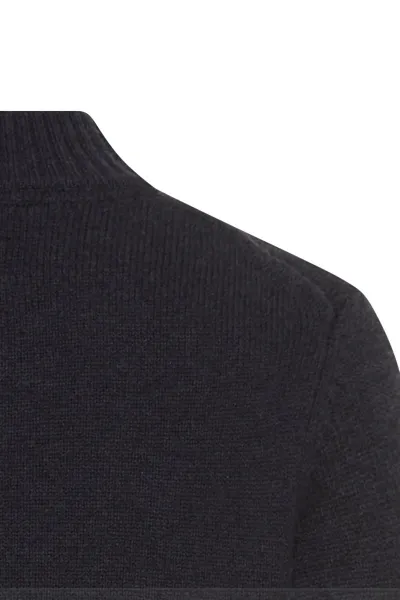 Sveter Camel Active Mock Neck Pullover Dark Indigo