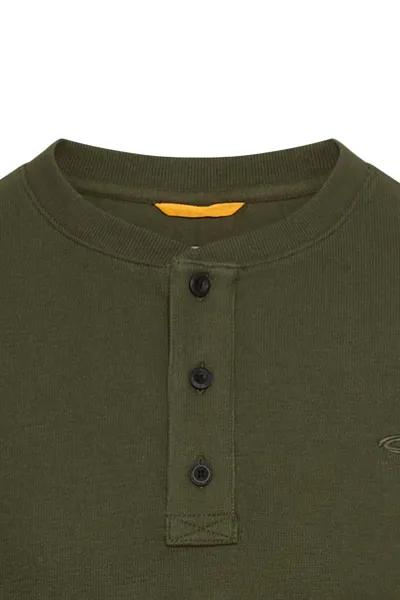 Tričko Camel Active Henley 1/1 Forest Green