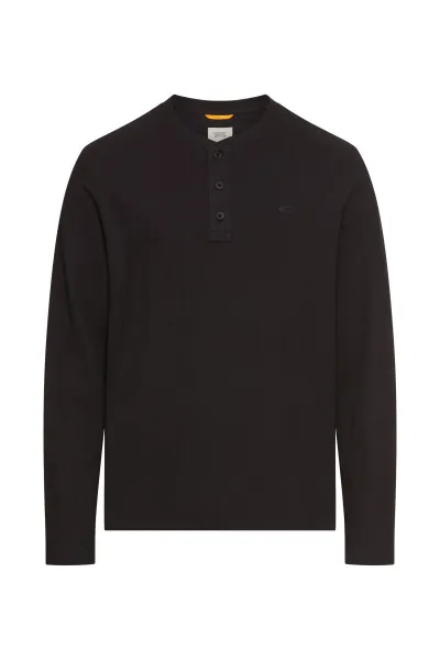 Tričko Camel Active Henley 1/1 Asphalt