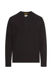 Tričko Camel Active Henley 1/1 Asphalt